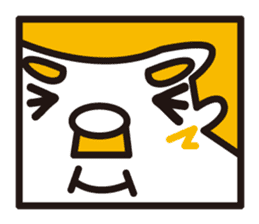 mustached stamp sticker #581361