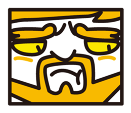 mustached stamp sticker #581362