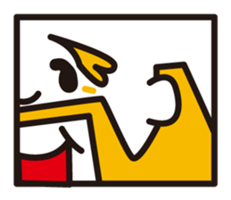 mustached stamp sticker #581363