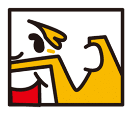 mustached stamp sticker #581363