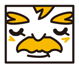 mustached stamp sticker #581364