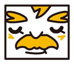 mustached stamp sticker #581364