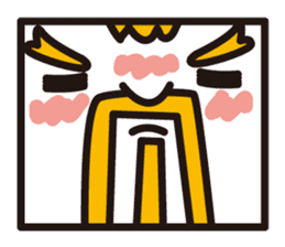 mustached stamp sticker #581365