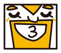 mustached stamp sticker #581369