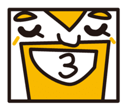 mustached stamp sticker #581369