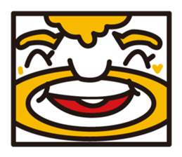 mustached stamp sticker #581371