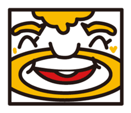 mustached stamp sticker #581371