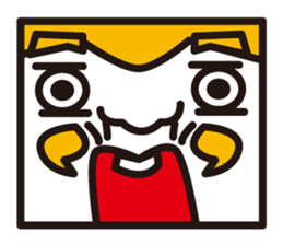 mustached stamp sticker #581373