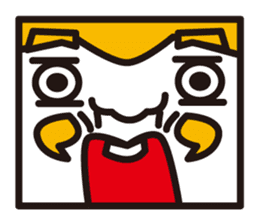 mustached stamp sticker #581373