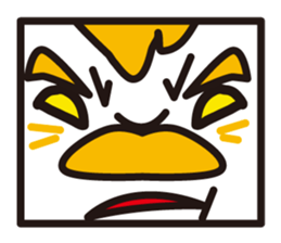 mustached stamp sticker #581375