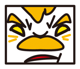 mustached stamp sticker #581375