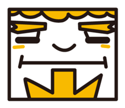 mustached stamp sticker #581376