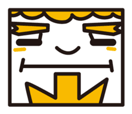 mustached stamp sticker #581376