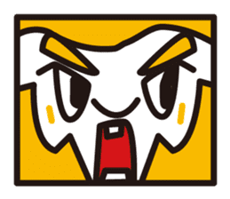 mustached stamp sticker #581381