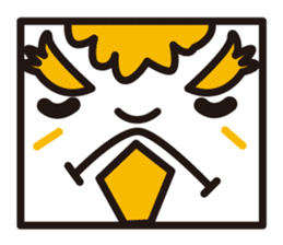 mustached stamp sticker #581383