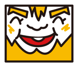 mustached stamp sticker #581384