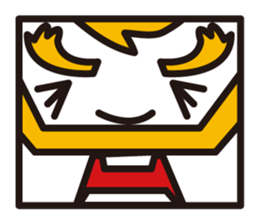 mustached stamp sticker #581385