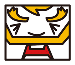 mustached stamp sticker #581385