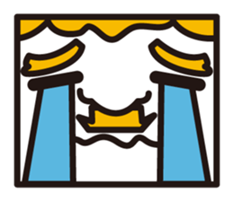 mustached stamp sticker #581386