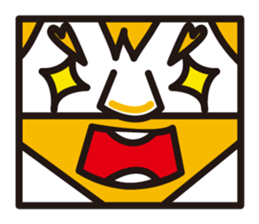 mustached stamp sticker #581390