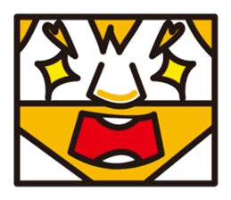 mustached stamp sticker #581390