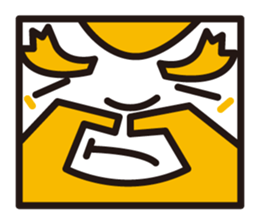 mustached stamp sticker #581391