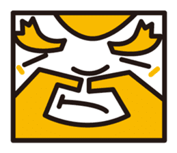 mustached stamp sticker #581391