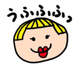 A colorful face sticker #581595