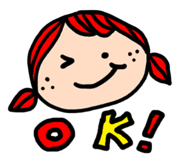 A colorful face sticker #581609