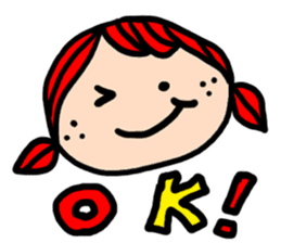 A colorful face sticker #581609