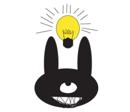 The Weird Black Rabbit 'RABIRA' sticker #582120
