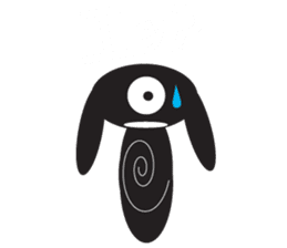 The Weird Black Rabbit 'RABIRA' sticker #582123