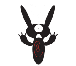 The Weird Black Rabbit 'RABIRA' sticker #582124