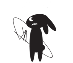 The Weird Black Rabbit 'RABIRA' sticker #582127