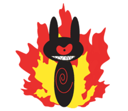 The Weird Black Rabbit 'RABIRA' sticker #582128