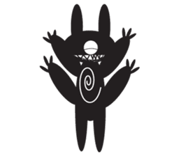 The Weird Black Rabbit 'RABIRA' sticker #582134