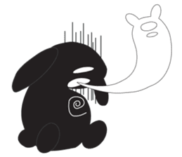 The Weird Black Rabbit 'RABIRA' sticker #582146
