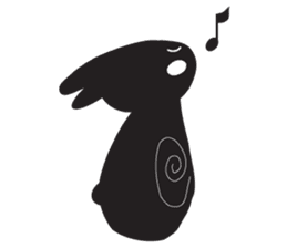 The Weird Black Rabbit 'RABIRA' sticker #582148