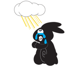 The Weird Black Rabbit 'RABIRA' sticker #582151