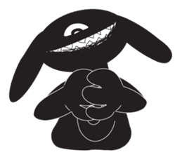 The Weird Black Rabbit 'RABIRA' sticker #582152