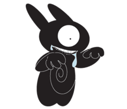 The Weird Black Rabbit 'RABIRA' sticker #582153
