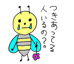 a bee in love sticker #582167
