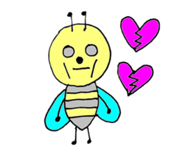 a bee in love sticker #582187