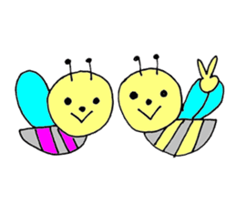 a bee in love sticker #582188