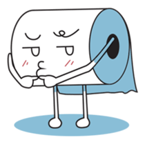 Toilet Paper Kun sticker #582690
