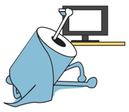 Toilet Paper Kun sticker #582702