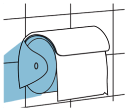 Toilet Paper Kun sticker #582713