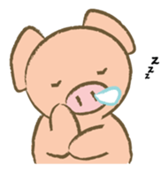 Bukke the piglet sticker #583189