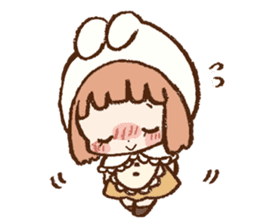 Usa-chan hood sticker #583507