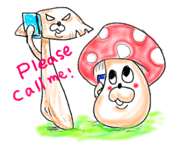 Mushroom friend sticker #584116